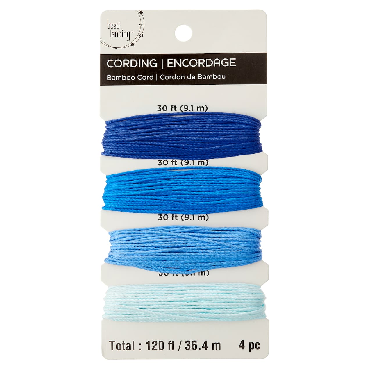 Bead Landing™ Bamboo Cording, Blues
